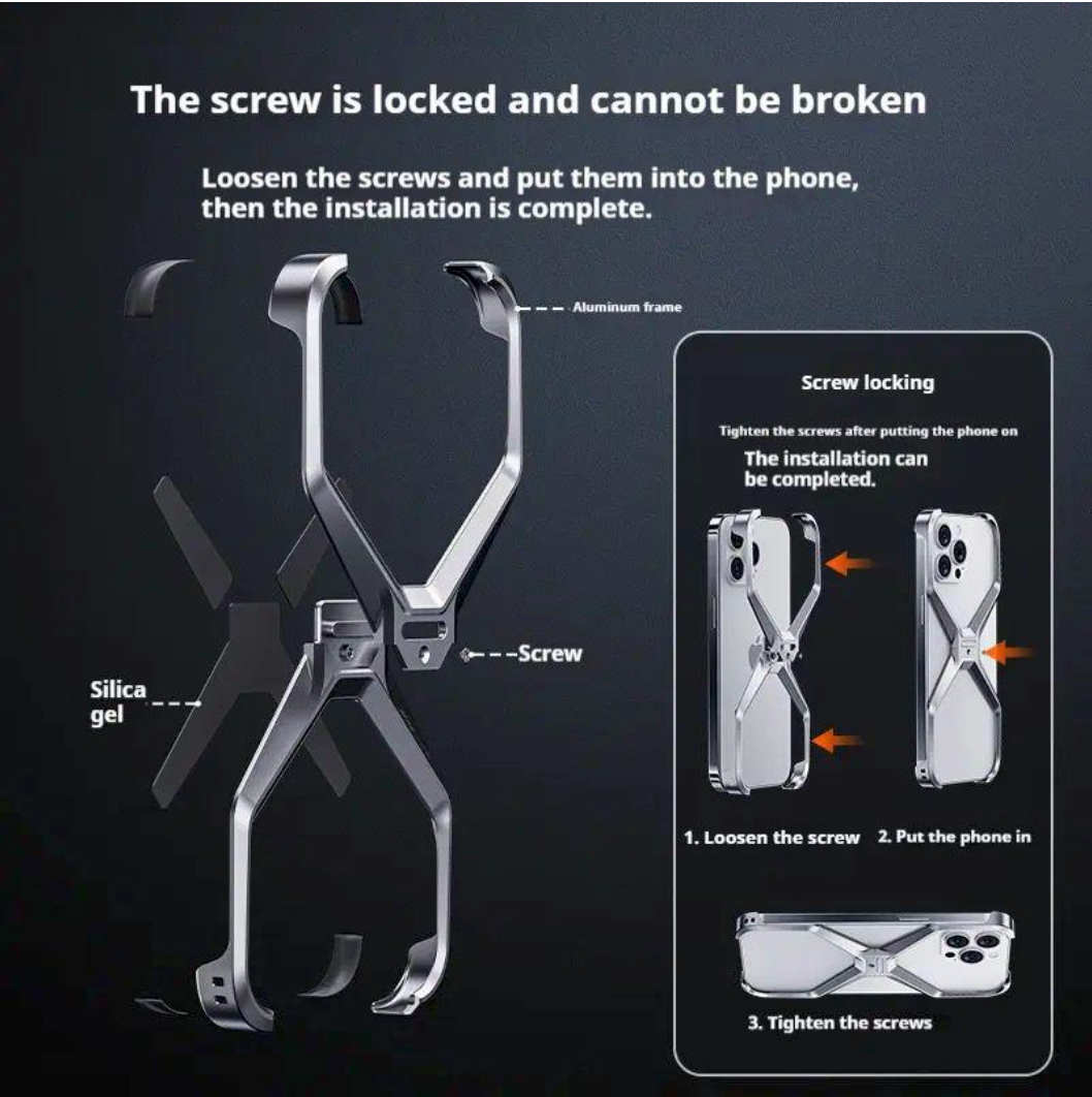 Ultra-Slim X-Shaped Metal Cover