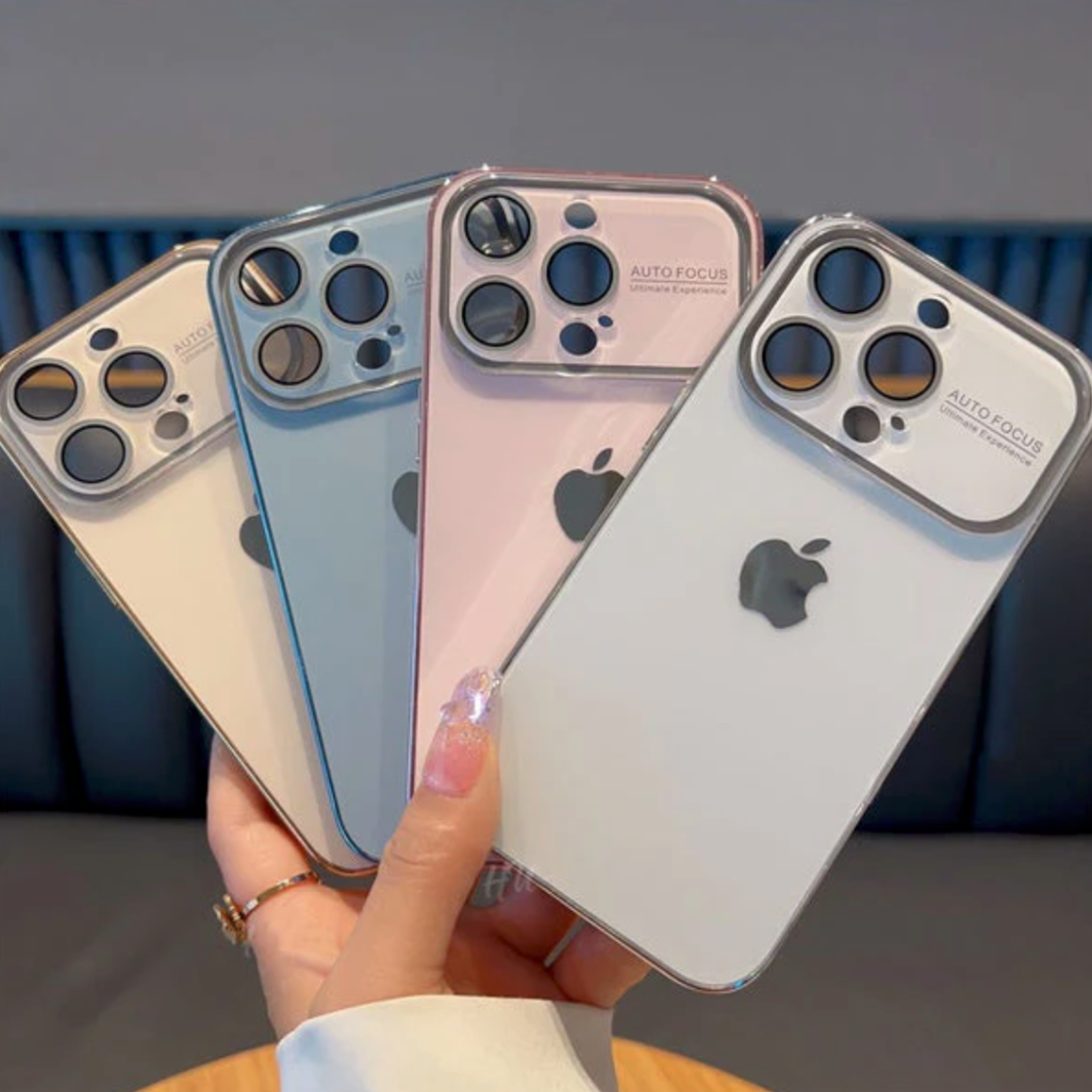 Autofocus Premium Backplane Glass iPhone Case