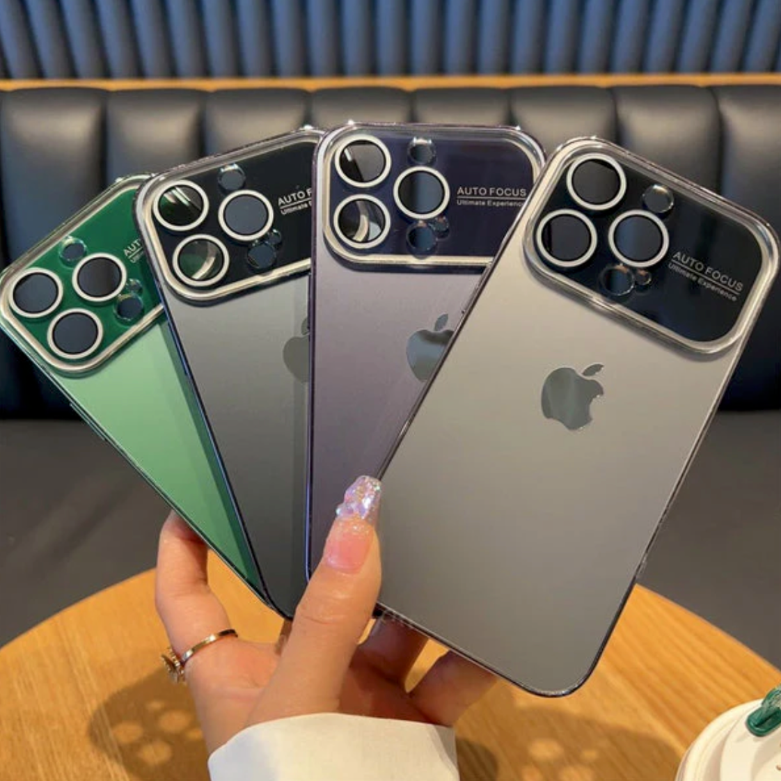 Autofocus Premium Backplane Glass iPhone Case